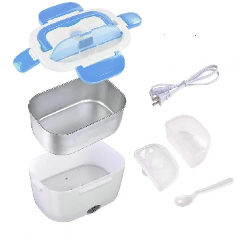 Disfruta de tus comidas calientes en cualquier lugar con esta práctica Lonchera Eléctrica. Ideal para la oficina, viajes o universidad, te permite calentar tus alimentos de manera rápida y segura sin necesidad de microondas.